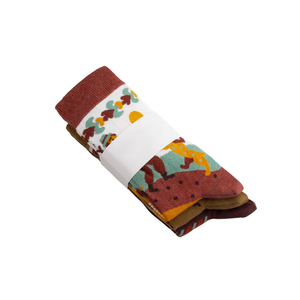 Fabricant OEKO-TEX certifié Custom Vintage Jacquard Crew Retro Patterns Confortable Respirant Everyday Wear Bottom Casual - Product Image 3