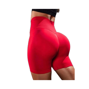 Shorts de fitness pour femmes à taille haute, qualité supérieure, personnalisables, en nylon et élasthanne, séchage rapide, respirants, extensibles dans quatre directions, taille élastique - Product Image 5