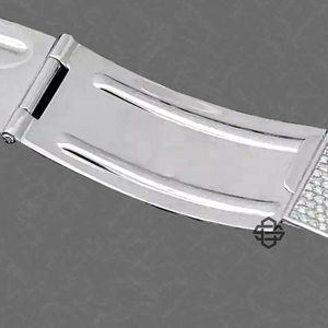 Venta al por mayor de moda de lujo fecha Baguette escala movimiento de cuarzo Moissanite relojes completo helado Dial de acero inoxidable ventana de cristal - Product Image 4