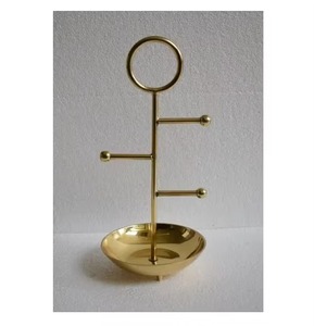 Présentoir de bijoux élégant en or pour bagues, boucles d'oreilles et colliers-pour la décoration intérieure et les cadeaux - Product Image 4