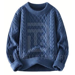 Best Sale Customized High Quality Pullover Men's Sweaters Breathable Crewneck <b>Winter</b> Design Top Fashion Plus Size Collection Low - Product Image 1