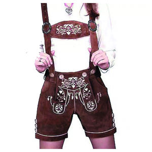 OEM Bavarian Short Lederhosen Men 100% Suede Leather Tradicional German Oktoberfest Outfit Custom Made Vintag Leather Shorts - Product Image 2