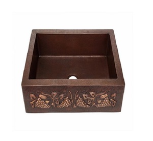 Mini évier de cuisine en cuivre Évier de ferme en cuivre Évier fait main Fabricant Fournisseur en gros - Product Image 2