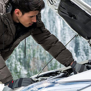 Guantes mecánicos duraderos, transpirables y resistentes al calor con pulsera ajustable para seguridad en el trabajo al aire libre - Product Image 4