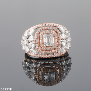 D'VINS JEWELS แหวนหมั้นลายดอกไม้ 2.20 กะรัต เพชรเพาะเลี้ยงในห้องปฏิบัติการ 14K 18K โรสโกลด์ ของขวัญวันครบรอบแต่งงานสำหรับผู้หญิง - Product Image 6