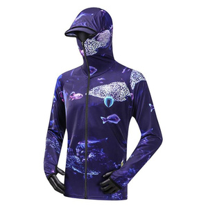 Men's Custom Design Long Sleeve Fishing Jersey Breathable Quick Dry & Windproof Waterproof Sublimation Hoodie - Product Image 4