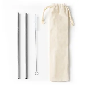 Set di Cannucce Personalizzate in Acciaio Inox Busa - Gadget Personalizzabili - Product Image 1