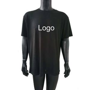 Fabricante de ropa al por mayor Casual en blanco verano entrenamiento camisas de manga corta de algodón suelto de talla grande camisetas de cuello redondo - Product Image 6