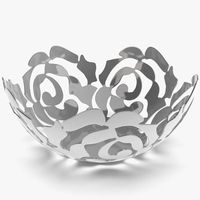 Corbeille à fruits en acier inoxydable avec finition élégante, idéale pour les cuisines modernes et l'exposition quotidienne de produits frais