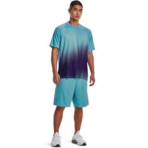 Ensemble Sport 2 pièces design personnalisé pour hommes, tricoté respirant, imprimé de sublimation, tenue d'été décontractée de grande taille, quantité minimale de commande bas - Product Image 1