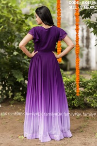 ชุด anarkali kurti ผ้าฝ้ายแท้ออกแบบใหม่ - Product Image 4