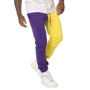Pantalon de survêtement de sport décontracté pour hommes en coton de haute qualité personnalisé deux couleurs Plus 4XL ceinture élastique devant plat léger - Product Image 5