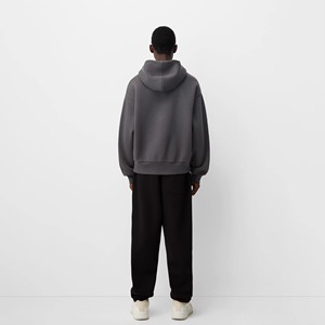 Sudadera con Capucha de Algodón Premium, Felpa, Unisex, Informal, Deportiva, Ropa de Calle con Capucha Ajustable, Bolsillos y Estampado de Logotipo - Product Image 6