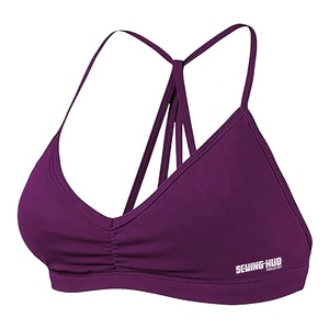 Nouveauté Soutien-gorge de sport respirant et rembourré sans fil à séchage rapide pour femmes OEM à impact élevé grande taille avec bretelles réglables - Product Image 4