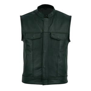 Nuevo Chaleco de Cuero de Alta Calidad para Hombre, Diseño Personalizado, Color Personalizado, Chaleco de Cuero de Primera Calidad Antiarrugas para Invierno - Product Image 4