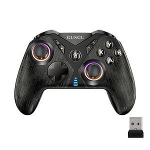 Manette de jeu intelligente <span class=keywords><strong>GUSGU</strong></span> G5 avec fonction de vibration pour jeux PS4/PS5/PC/TV RGB sans fil 2.4G Auto Tubro - Product Image 3