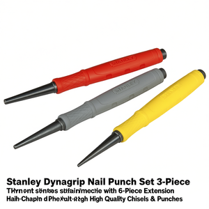 Ensemble de poinçons Stanley Dynagrip 3 pièces avec 6 extensions, ciseaux et poinçons de haute qualité - Product Image 2