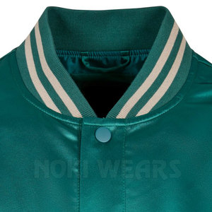 Services OEM Veste Letterman en satin de haute qualité Nouveau design Veste d'hiver Letterman en satin pour adulte - Product Image 3