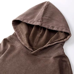 Haute qualité grande taille hiver ODM pull à capuche Polyester coton polaire goutte épaule Streetwear écran bouffée personnalisé à capuche - Product Image 2