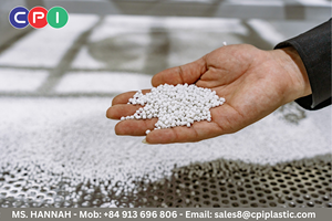 Masterbatch de carbonate de calcium (CaCO3) blanc pour granulés/granulés de PE/LLDPE, qualité moulage par injection, pour articles ménagers, câbles, sacs en plastique - CPI Vietnam - Product Image 5