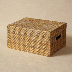 Accesorios de papelería para decoración de oficina, cajas de almacenamiento tejidas de ratán, contenedor de pluma de lápiz, cajas más baratas - Product Image 1