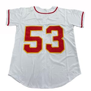 Maillot de baseball respirant à manches courtes pour homme, style hip-hop, avec logo et nom personnalisés imprimés par sublimation, uniforme sportif complet - Product Image 4