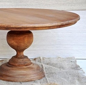 Base para Pastel de Madera Hecha a Mano, Ecológica y Suave, Diseño Elegante para Presentación de Postres, Centro de Mesa Decorativo - Product Image 3