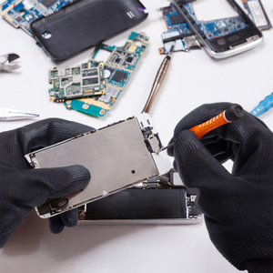 Guantes Recubiertos de PU Blancos y Grises de 13G al por Mayor, Alta Destreza, Antiestáticos, para Trabajo en Fábrica Electrónica, Guantes de Seguridad, Productor Original - Product Image 3