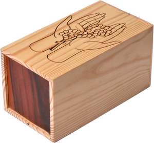 Rosewood <b>Urn</b> for Human Ashes - Tree of Heart Wooden Box - Personalized Cremation <b>Urn</b> for Ashes Handcrafted <b>Large</b> Wooden - Product Image 5
