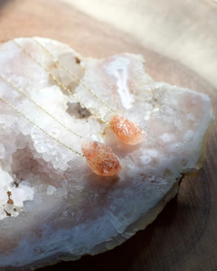 Collar de curación mineral orgánico tallado sal rosa del Himalaya natural a granel venta al por mayor joyería de estilo de amor-artesanías naturales - Product Image 3