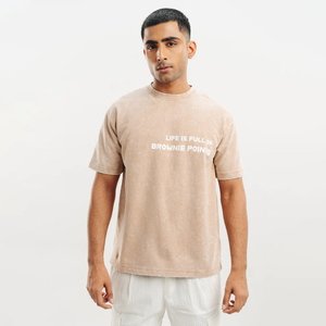 T-shirt en coton pour homme, streetwear, impression personnalisée, t-shirt uni, t-shirt épais de couleur unie - Product Image 1