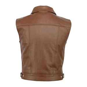 2026 recién llegado, prendas de vestir con estilo, chaleco de cuero de alta calidad más vendido con Chaleco de cuero genuino para hombre cálido a prueba de viento - Product Image 3