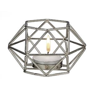 Support de bougie en métal de forme ancienne, finition antique, support de bougie pour décoration de table à manger, bougie célèbre - Product Image 1