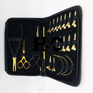 Nouvelle extension de cheveux Mini Kit personnalisé couleur en acier inoxydable pince durable longue durée maison Salon utiliser Logo personnalisé outils - Product Image 2