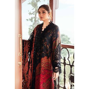 MARIA.B-3PC Conjunto de Primavera/Verano con Camisa Estampada, Dupatta de Chifón y Pantalón Estampado-BIC-2528 - Product Image 2