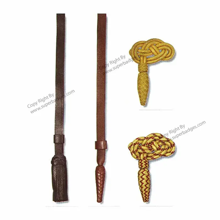 Ceremonial Officers Uniform Knitted Sabre Knot For Officers Swords Manufacturer Custom Color Made Wire Sabre Knots