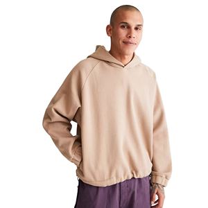 Ensemble sweat à capuche et pantalon en molleton thermique tricoté 100 % coton écologique pour homme grande taille, anti-rétrécissement, idéal pour l'hiver - Product Image 4