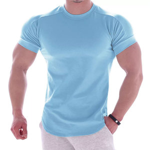 Logo sur mesure hommes chemise de fitness hommes vêtements de sport course Spandex vêtements de fitness hauts coupe amincissante Fitness t-shirts - Product Image 5
