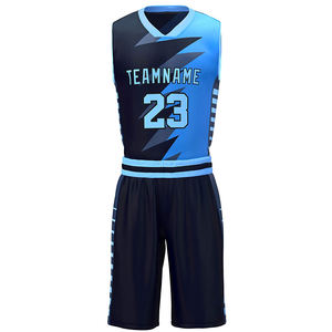 Ensemble de maillots de basket-ball imprimés pour hommes, vente en gros à bas prix, séchage rapide, 100% polyester, uniformes de basket-ball, fabricant professionnel de maillots - Product Image 2