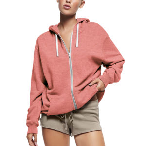 Vêtements Femme Drop-Shoulder Heavyweight Oversized Hoodies For Women Streetwear Zipper Style Hip Hop Breathable Women's Hoodies - Product Image 2