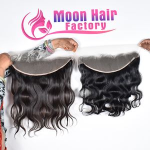 Prix de gros avantageux, extensions de cheveux humains indiens vierges, aspect naturel, frontal Bodywave, super double drawn, cheveux bruts, par Export - Product Image 6