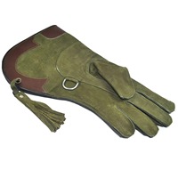 Gants de fauconnerie en cuir nubuck de qualité supérieure Appel de jeu unique pour la chasse aux aigles, aux faucons et aux faucons