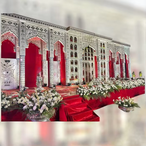 Latest Silver Mandap for <b>Night</b> Weddings Amazing Stage for All Type Wedding New Latest Design Wedding Mandap - Product Image 1