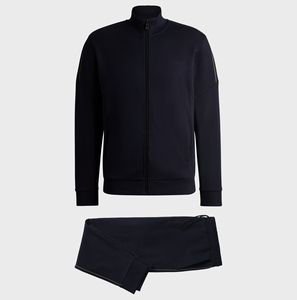 ชุดวอร์ม2ชิ้นมีฮู้ดและกางเกงขายาวสำหรับผู้ชายชุดวอร์มผ้าฝ้าย100% คุณภาพสูง - Product Image 5