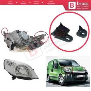 Support de fixation de phare BHL62, kit de réparation avec languettes, côté droit, pour Fiorino 225 MK3 Nemo Bipper 2007-2020 6212F3 - Product Image 5
