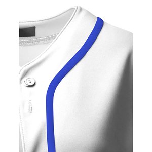 Maillot sans manches de baseball à boutons complets Gilet sans manches personnalisé pour l'équipe de baseball Maillot de baseball blanc sans manches d'entraînement - Product Image 3