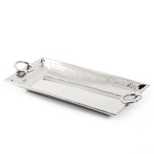 Decorating Dinnerware Food Serving Eco Friendly Tray Royal Look Customized Shape Metal Serving Tray Wedding Party <b>Tabletop</b> - Product Image 3