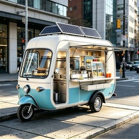 Super camion-restaurant motorisé en fer avec plancha plate et bar à salsa pour un style rétro, idéal pour les rassemblements de food trucks le week-end