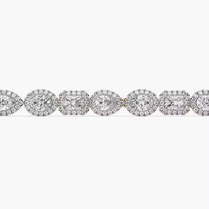 Bracelet de tennis pour femme de haute qualité, or jaune 10 carats, diamant taille ronde en moissanite, nouvel arrivage - Product Image 3