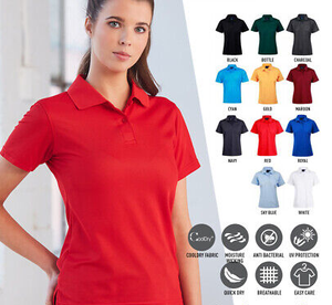 Chemises de golf pour hommes 100% coton, tissu jersey anti-froissement, manches courtes, logo brodé, chemises décontractées - Product Image 6